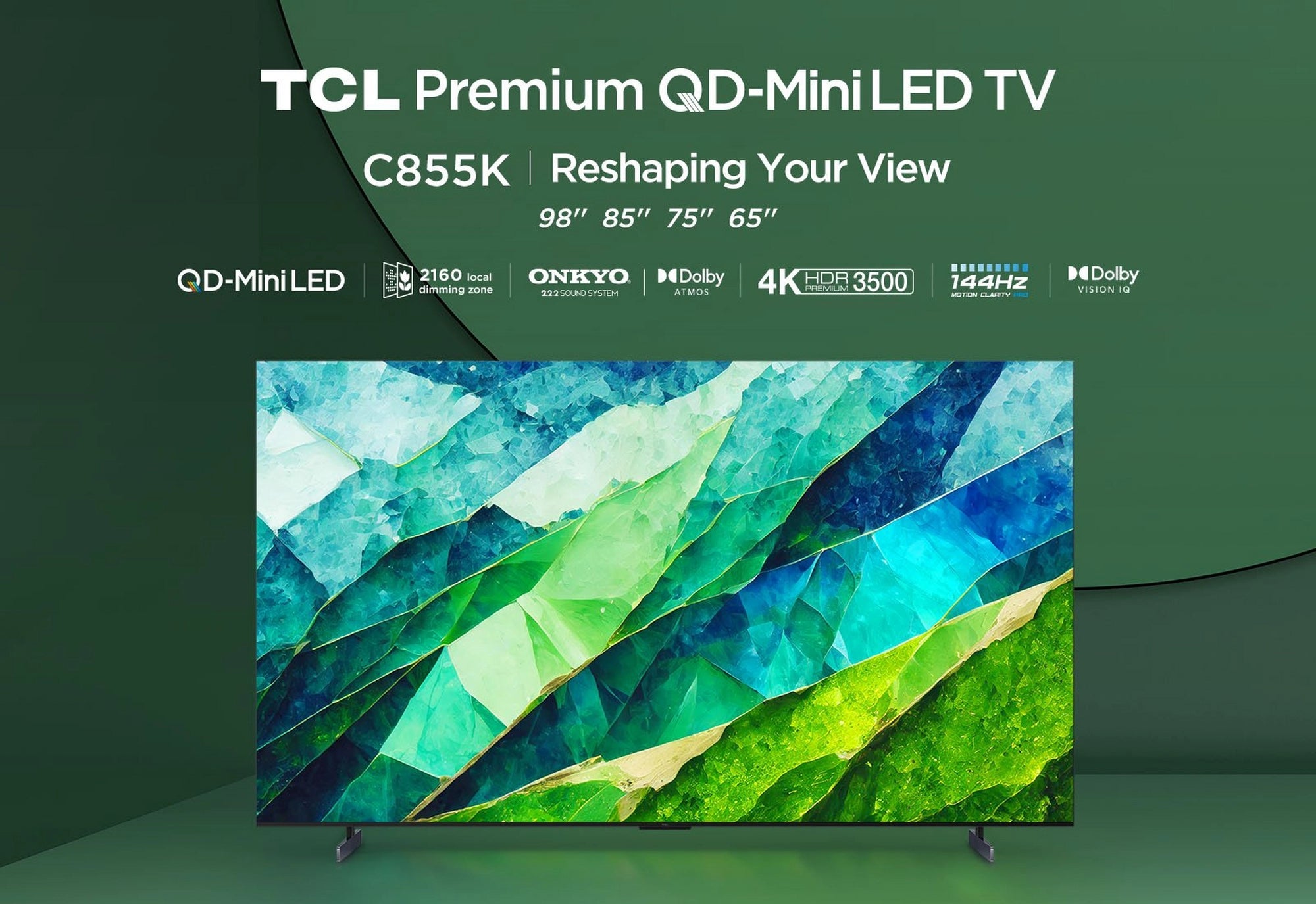 TCL 98C855K 98" 4K QLED HDR Premium Google TVs