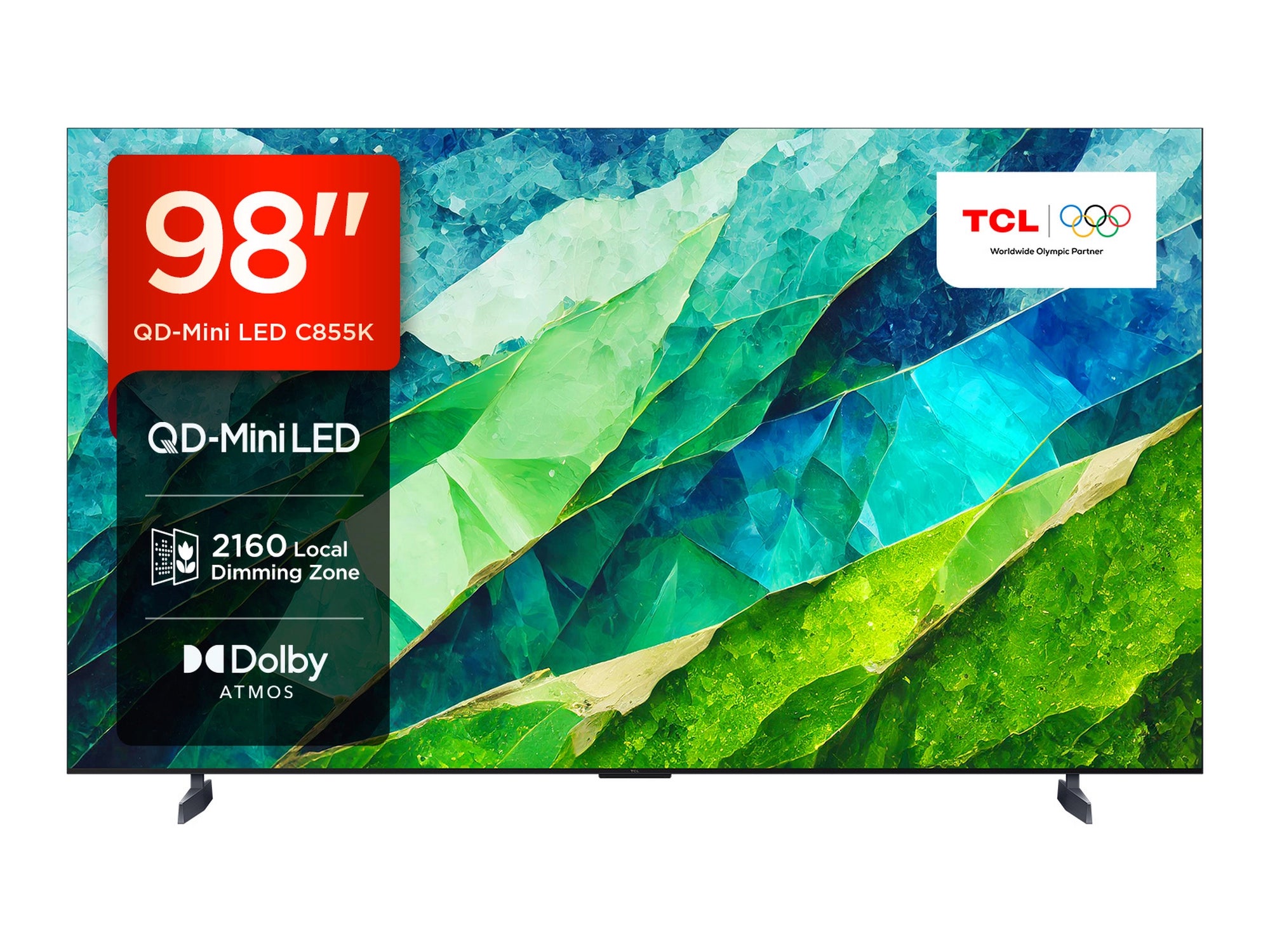 TCL 98C855K 98" 4K QLED HDR Premium Google TVs