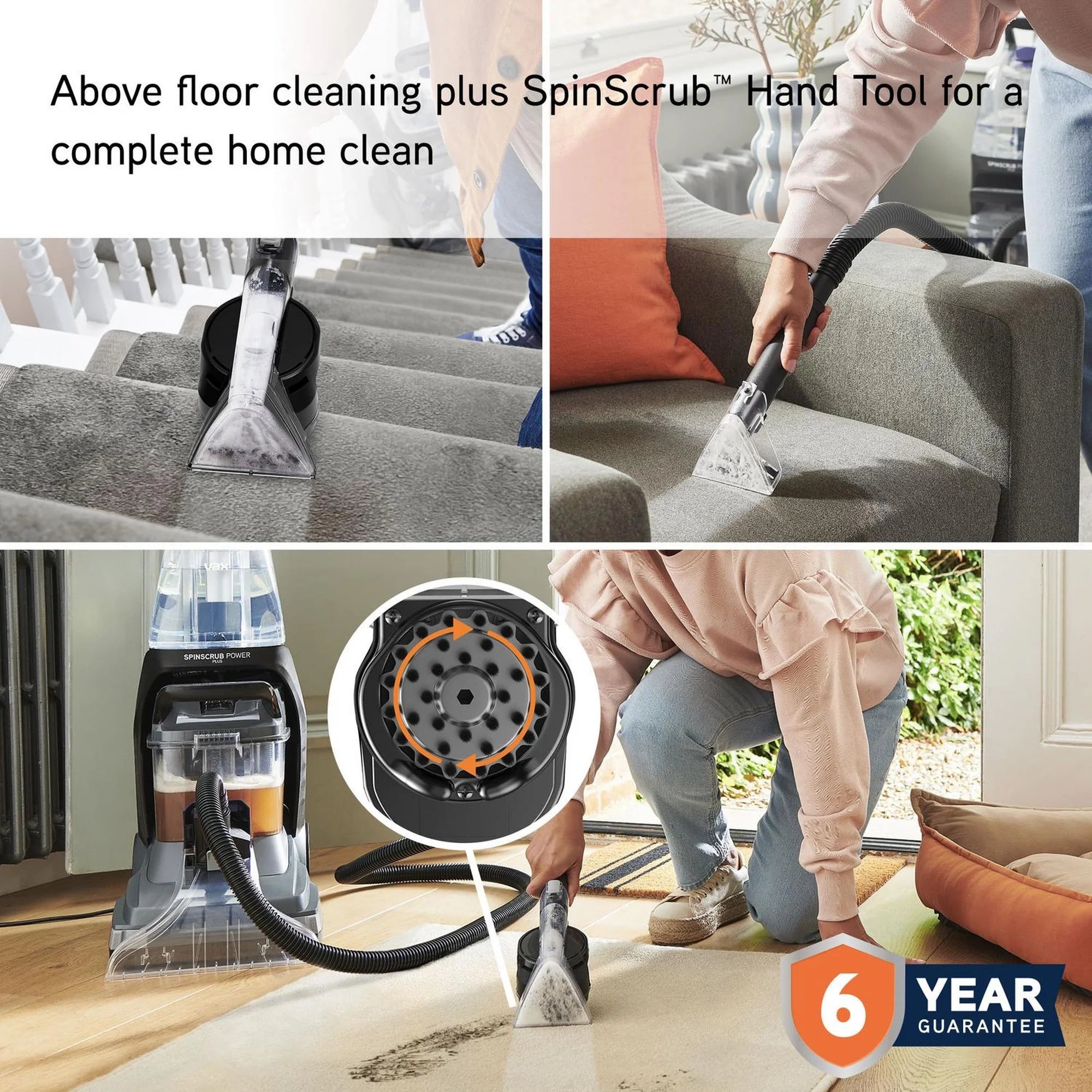 Vax CDCW-SSXA VAX SpinScrub Power Plus - Grey and Navy Blue