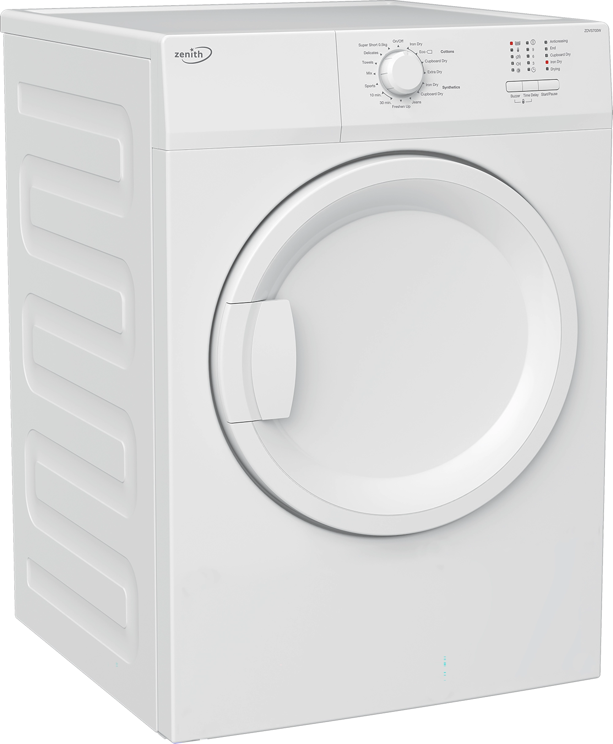 Zenith ZDVS700W 7kg Vented Tumble Dryer - White