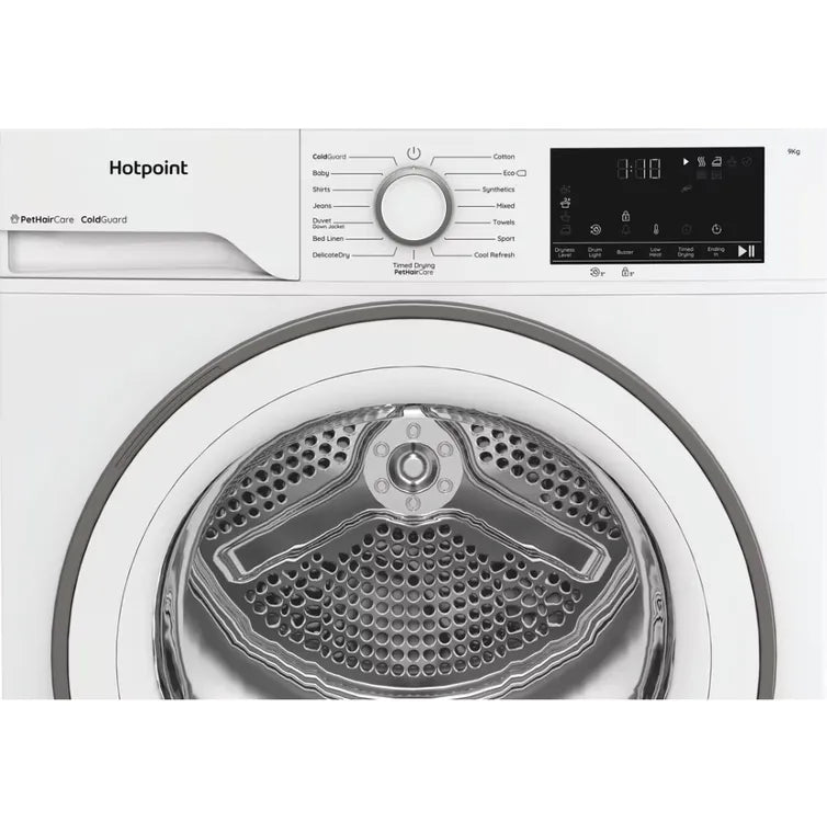 Hotpoint CHD93MWWUK 9KG Heat Pump Dryer - Outbuilding Safe - White